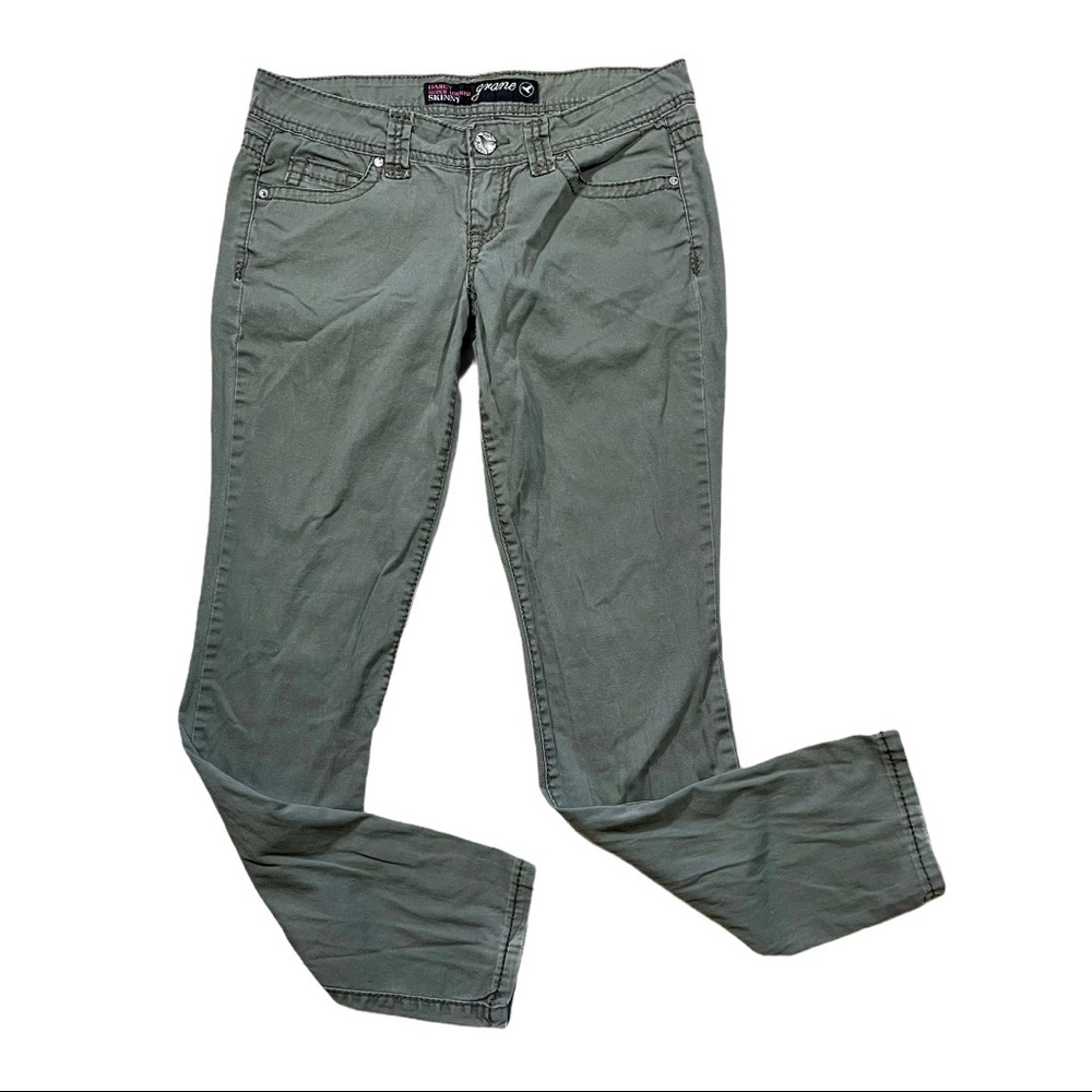 Darcy Grane Olive Army Green Jeans Skinny Pants